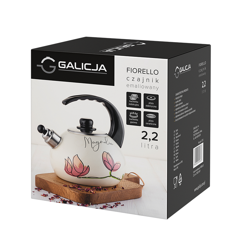 Czajnik emaliowany FIORELLO 2,2l 29032 wzór 2