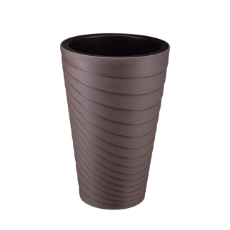 Doniczka okrągła TWISTA 30x45cm 42035 brąz