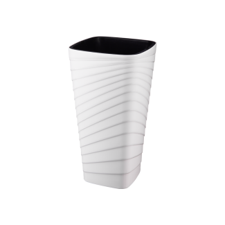 Doniczka kwadratowa TWISTA 25x46cm 42059 biały