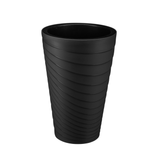 Doniczka okrągła TWISTA 30x45cm 42035 czarny