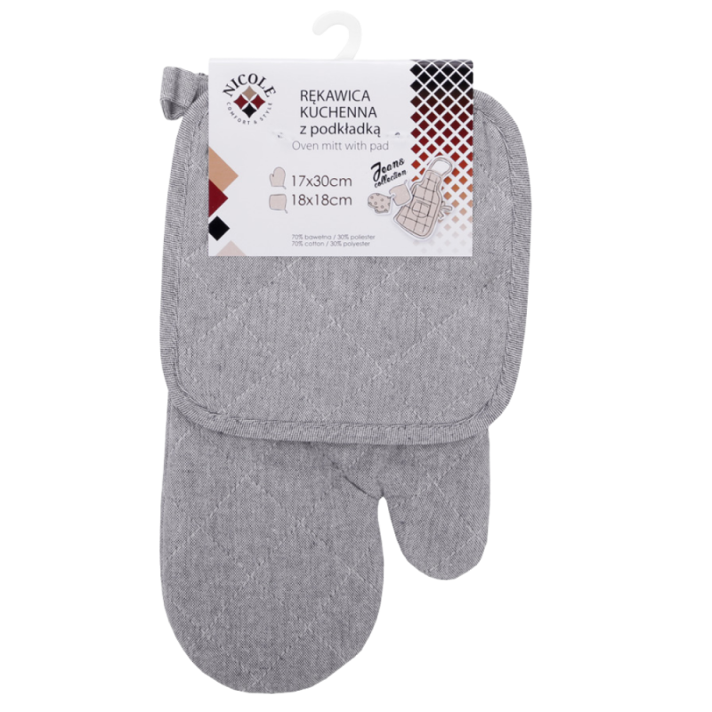 Rękawica kuchenna z podkładką Jeans Collection, art. 21785, WZ_4