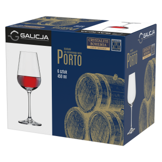Kieliszki PORTO wino 6 sztuk 450ml