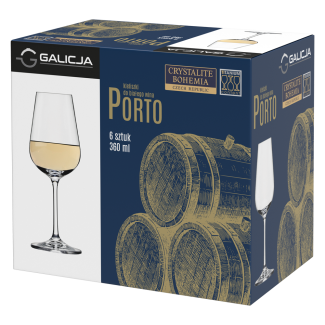 Kieliszki PORTO wino 6 sztuk 360ml
