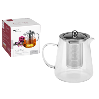 Dzbanek z zaparzaczem Assam 550ml RAVI