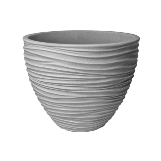 Doniczka okrągła SAND 40x31cm 24,5L szara