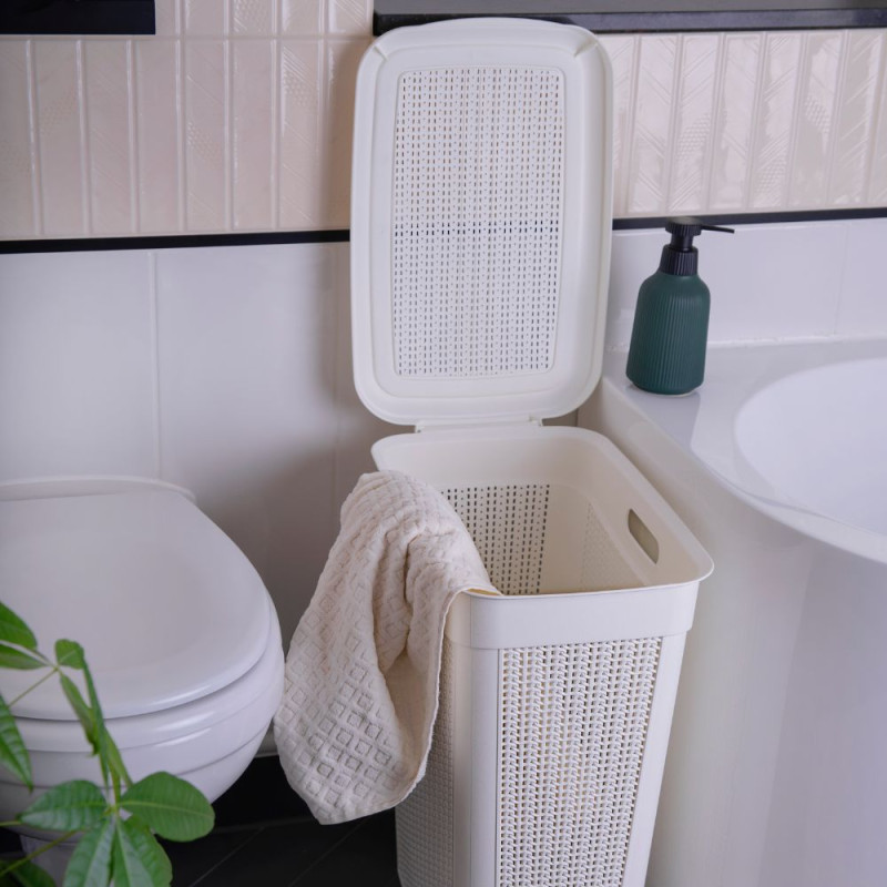 Kosz na pranie, bieliznę, 43L Willow biały sklep Galicja