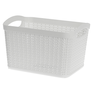 Koszyk prostokątny L WILLOW 6,6l 22794 biały
