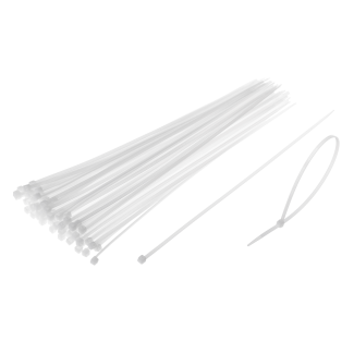 Opaski zaciskowe 25cm 80 sztuk HOBBy białe