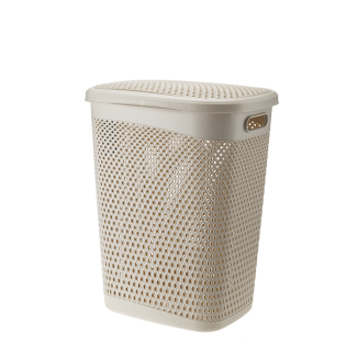Kosz na bieliznę 55L ORION beż