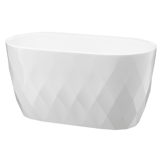 Osłonka owalna KARO 29cm biała