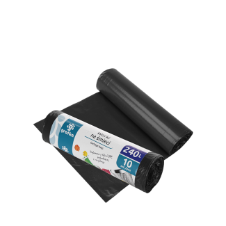 Worki na śmieci 240L z folii LDPE 10 sztuk RAVI