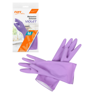 Rękawice domowe VIOLET M, 1 para 00983