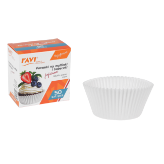 Foremki papierowe na muffinki i babeczki 50 szt. RAVI