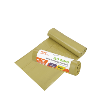 Worki Eco Trend 120L żółte 5 sztuk RAVI