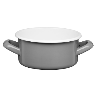 Rondel emaliowany gładki GORDON 14cm/1l 02060 szary
