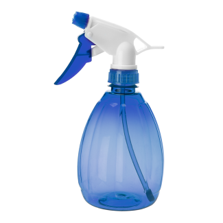 Zraszacz transparentny FLORA 550ml niebieski