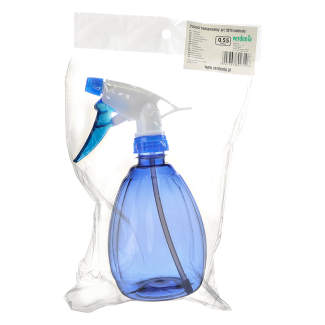 Zraszacz transparentny FLORA 550ml niebieski