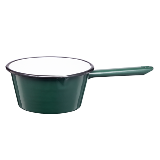 Rondel emaliowany z rączką GORDON 14cm/0,6l 02213 zielony