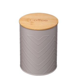 Pojemnik metalowy GOMERO COFFEE beżowy