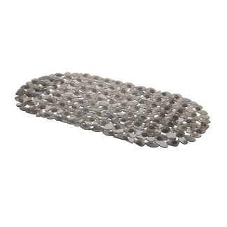 Mata łazienkowa PEBBLE 35x68cm szara transparentna