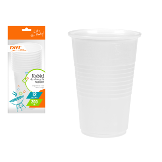 NJ Kubki do zimnych napojów 200 ml, 12szt. 01313