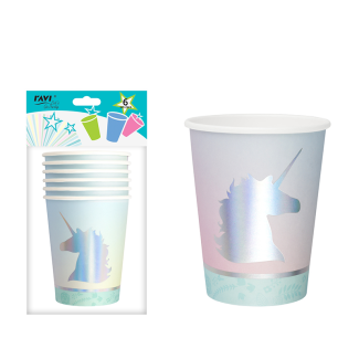 LGP Kubki papierowe UNICORN 270 ml / 6 szt. 12198