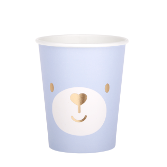 Kubki papierowe Blue Bear 6 sztuk RAVI