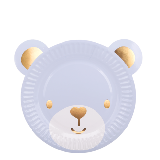 Talerz papierowy Blue Bear 6 sztuk RAVI