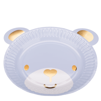 Talerz papierowy Blue Bear 6 sztuk RAVI