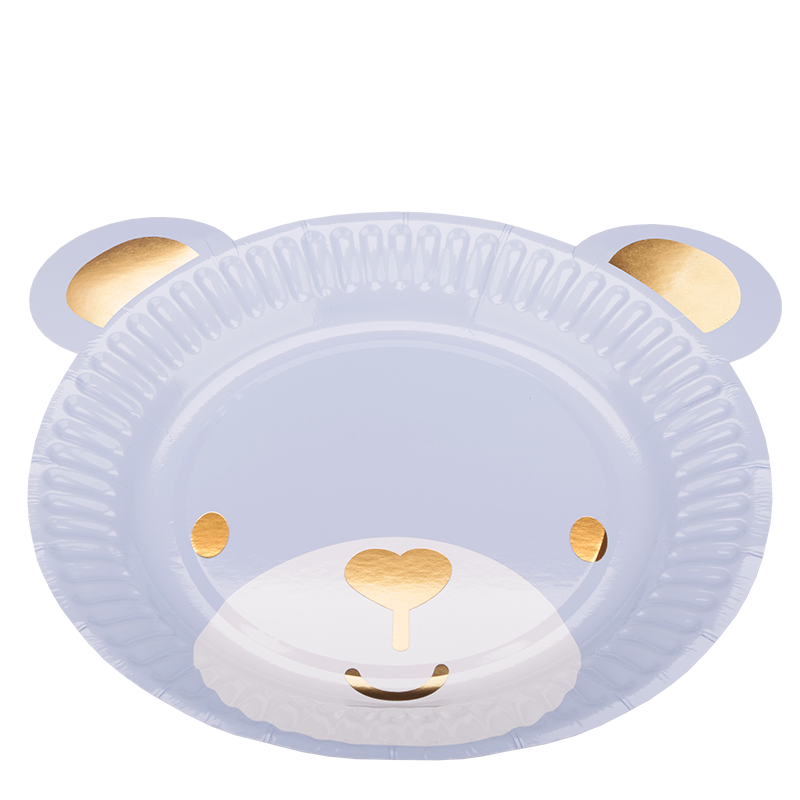 Talerz papierowy Blue Bear 6 sztuk RAVI