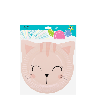 Talerz papierowy Kitty 6 sztuk RAVI