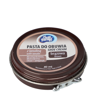Pasta do obuwia brązowa 40ml RAVI