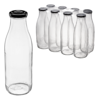 Butelka 750ml z zakrętką fi48 51167 8 sztuk