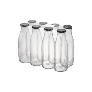 Butelka 750ml z zakrętką fi48 51167 8 sztuk