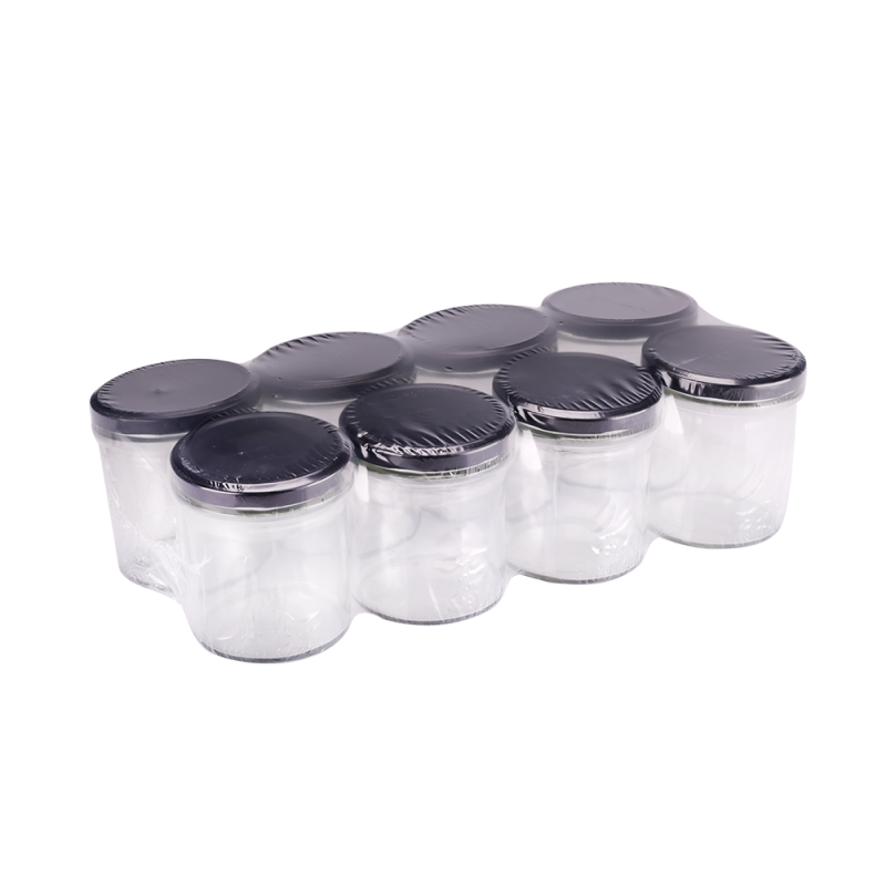 Słoik 350ml prosty + zakrętka 51020 8 sztuk *