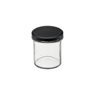 Słoik 350ml prosty + zakrętka 51020 8 sztuk *