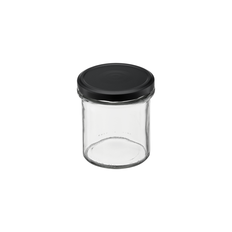 Słoik 350ml prosty + zakrętka 51020 8 sztuk *