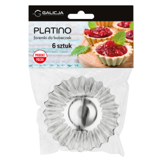 Foremki do babeczek PLATINO 7cm 6 sztuk