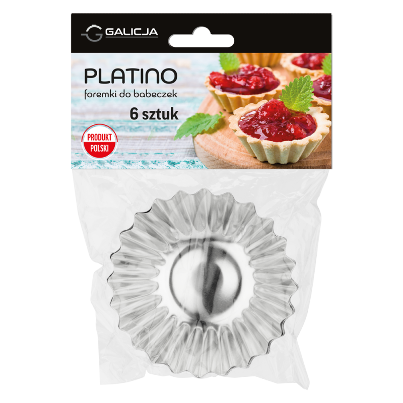 Foremki do babeczek PLATINO 7cm 6 sztuk