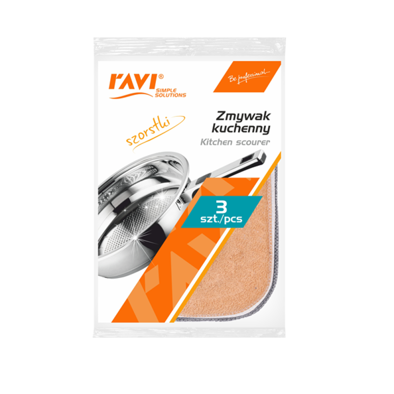 Zmywak kuchenny szorstki 3szt. RAVI