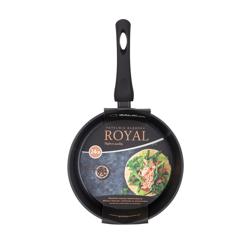 Patelnia głęboka 24cm ROYAL