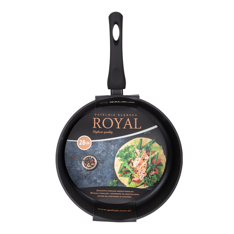 Patelnia głęboka 28cm ROYAL
