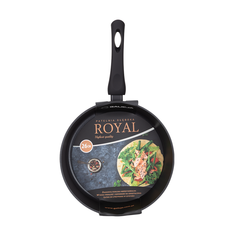 Patelnia głęboka 26cm ROYAL