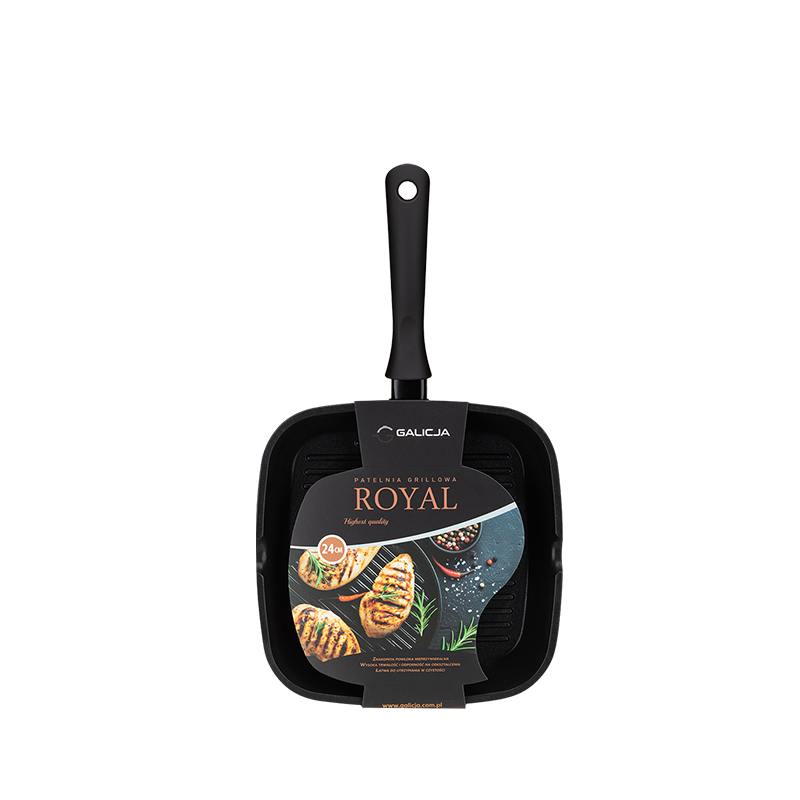 Patelnia grillowa ROYAL 24cm