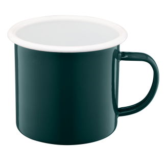 Kubek emaliowany Roberto 12cm/1,2L zielony