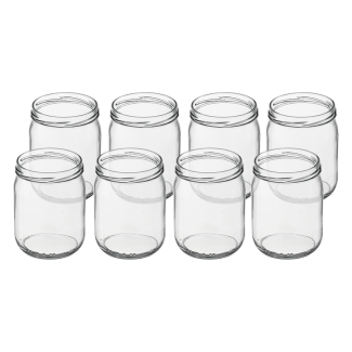 Słoik 540ml prosty 50795 8 sztuk