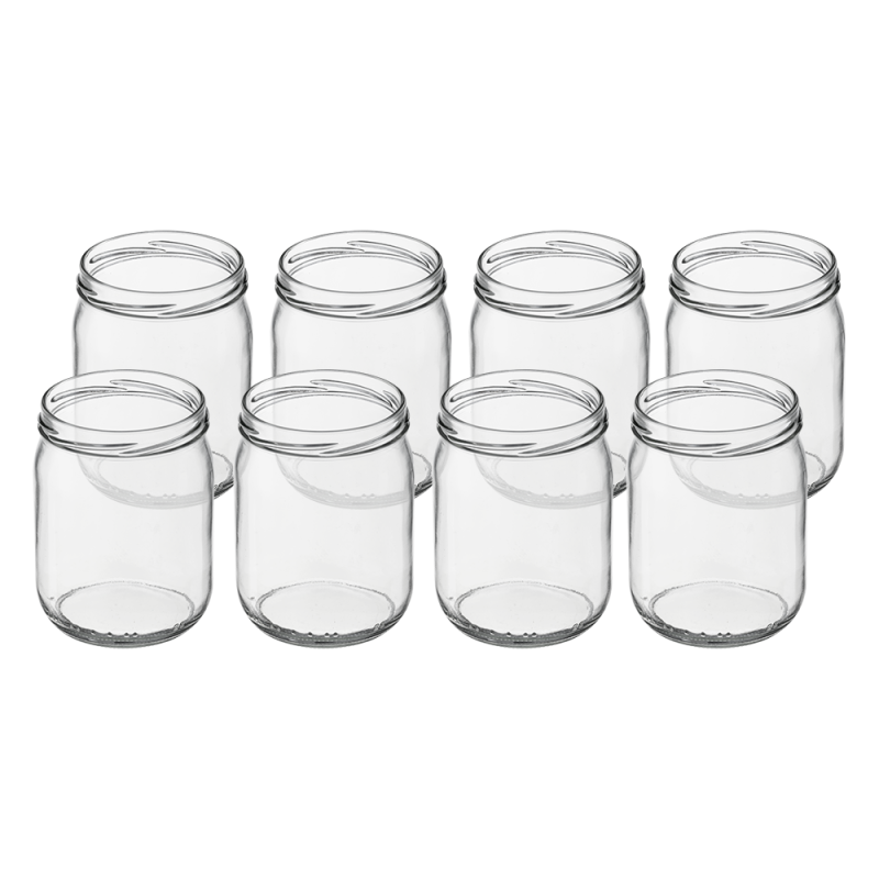 Słoik 540ml prosty 50795 8 sztuk