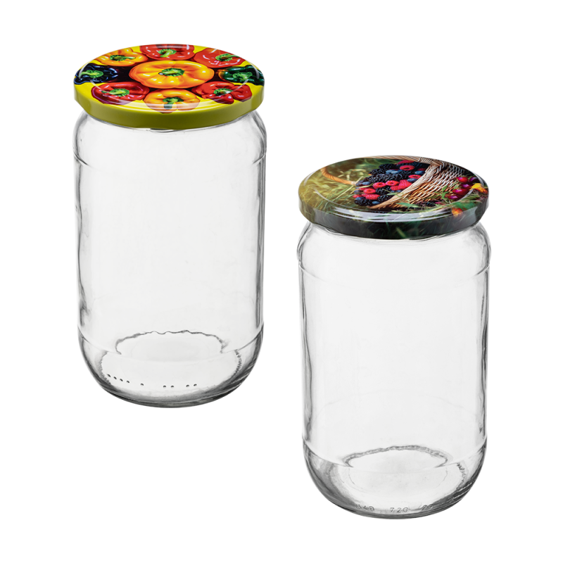 Słoik 720ml + zakrętka 50870 8 sztuk