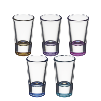 Kieliszki gładkie COLORS SALUTE 28ml 6 sztuk