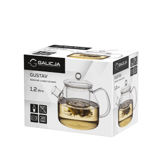 Dzbanek z zaparzaczem GUSTAV 1,2l